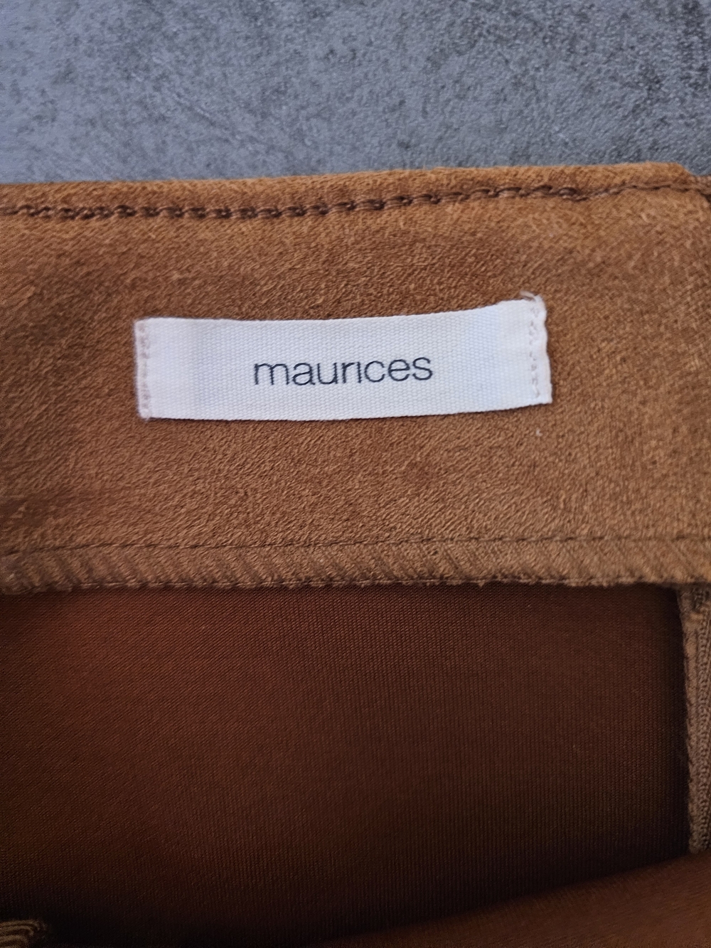 Maurices Suede-Look Pocket Mini Skirt - Brown - Picture 3 of 4
